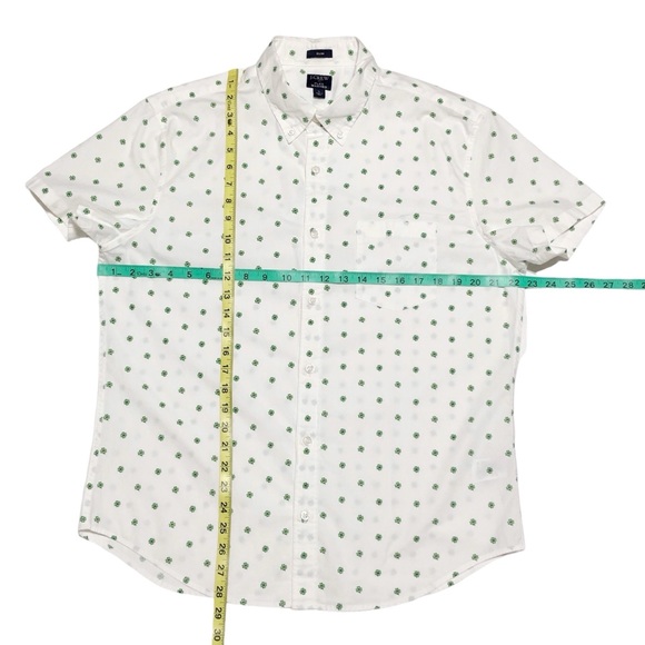 J Crew Flex Washed Printed Button Down Shirt - Picture 8 of 9